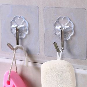 Crochets adhésifs multifonctions transparents - Lot de 20